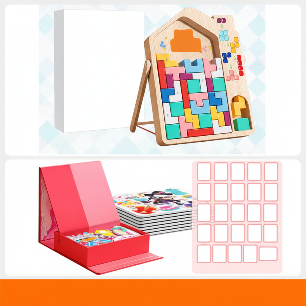 Bloques Magnéticos Tetris de Madera para Niños 4-6 Años - 9