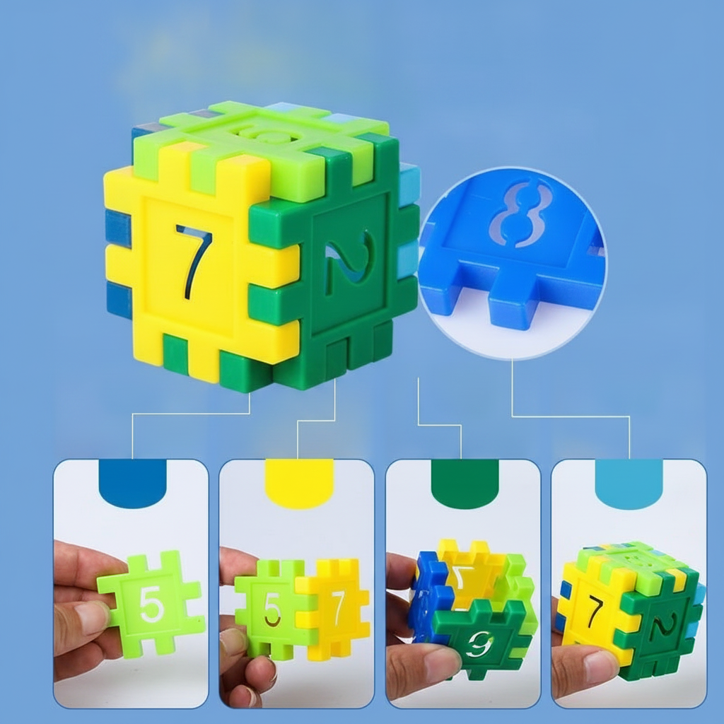 Bloques de Construcción con Números para Niños DIY - 3