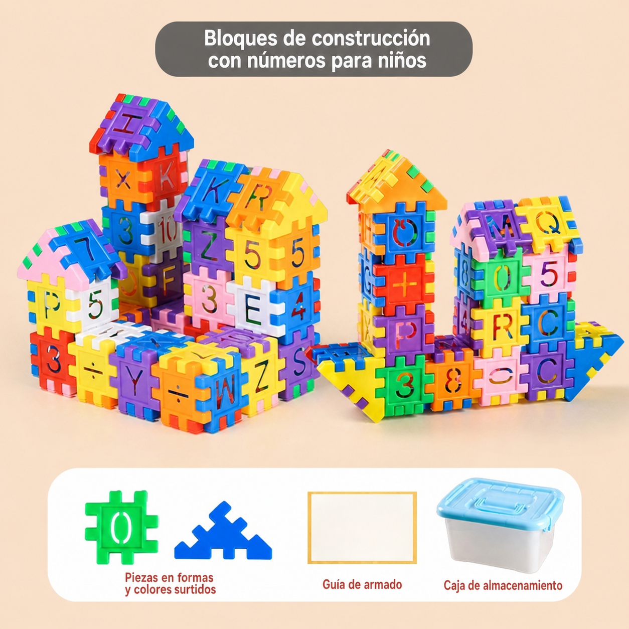 Bloques de Construcción con Números para Niños DIY - 6