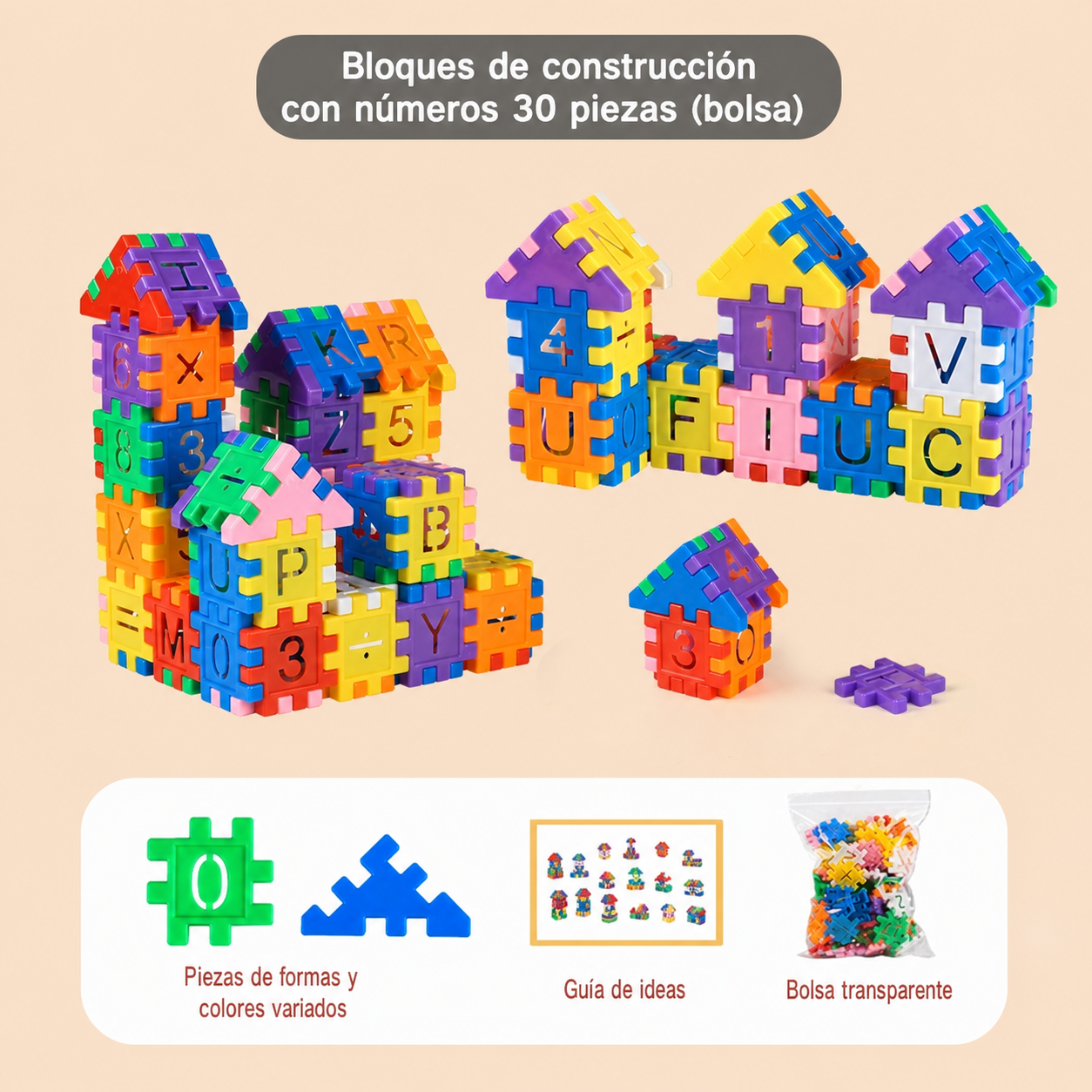 Bloques de Construcción con Números para Niños DIY - 8
