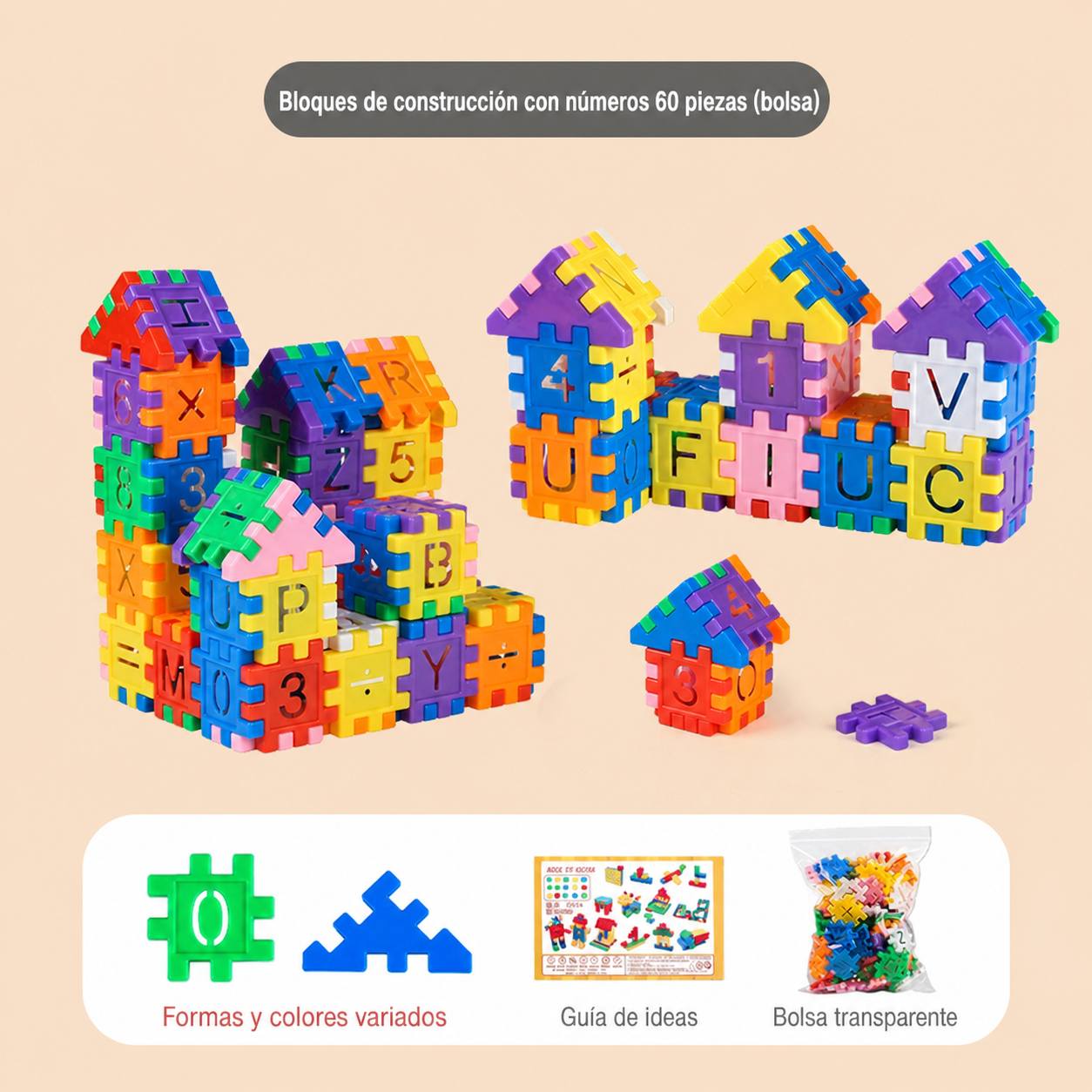 Bloques de Construcción con Números para Niños DIY - 9