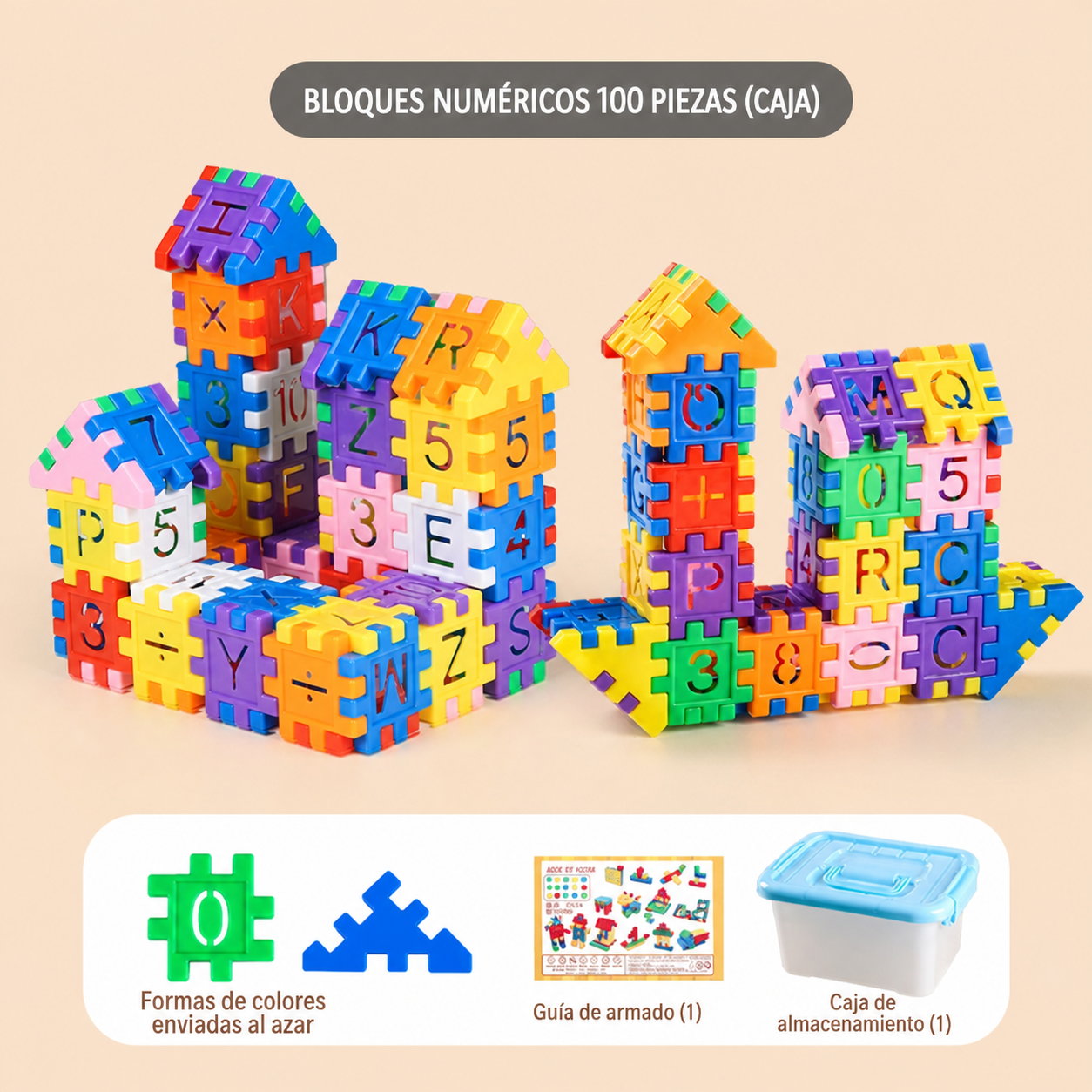 Bloques de Construcción con Números para Niños DIY