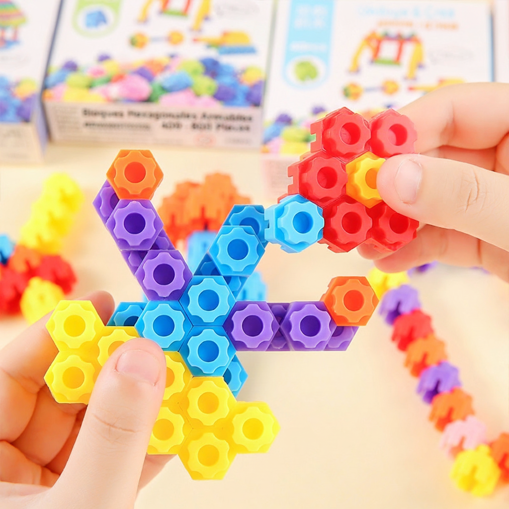 Bloques Hexagonales Armables para Niños 400-800 piezas - 2