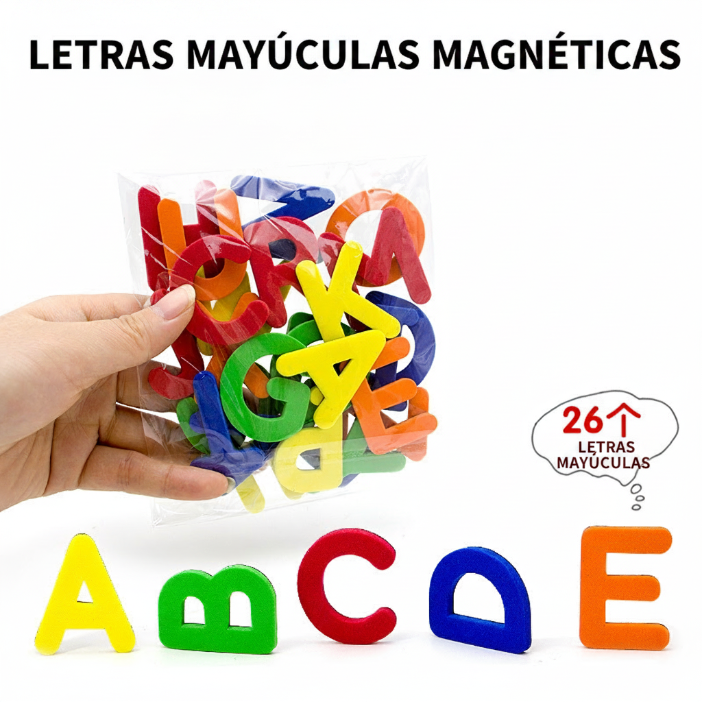 Letras y Números Magnéticos para Refrigerador Niños