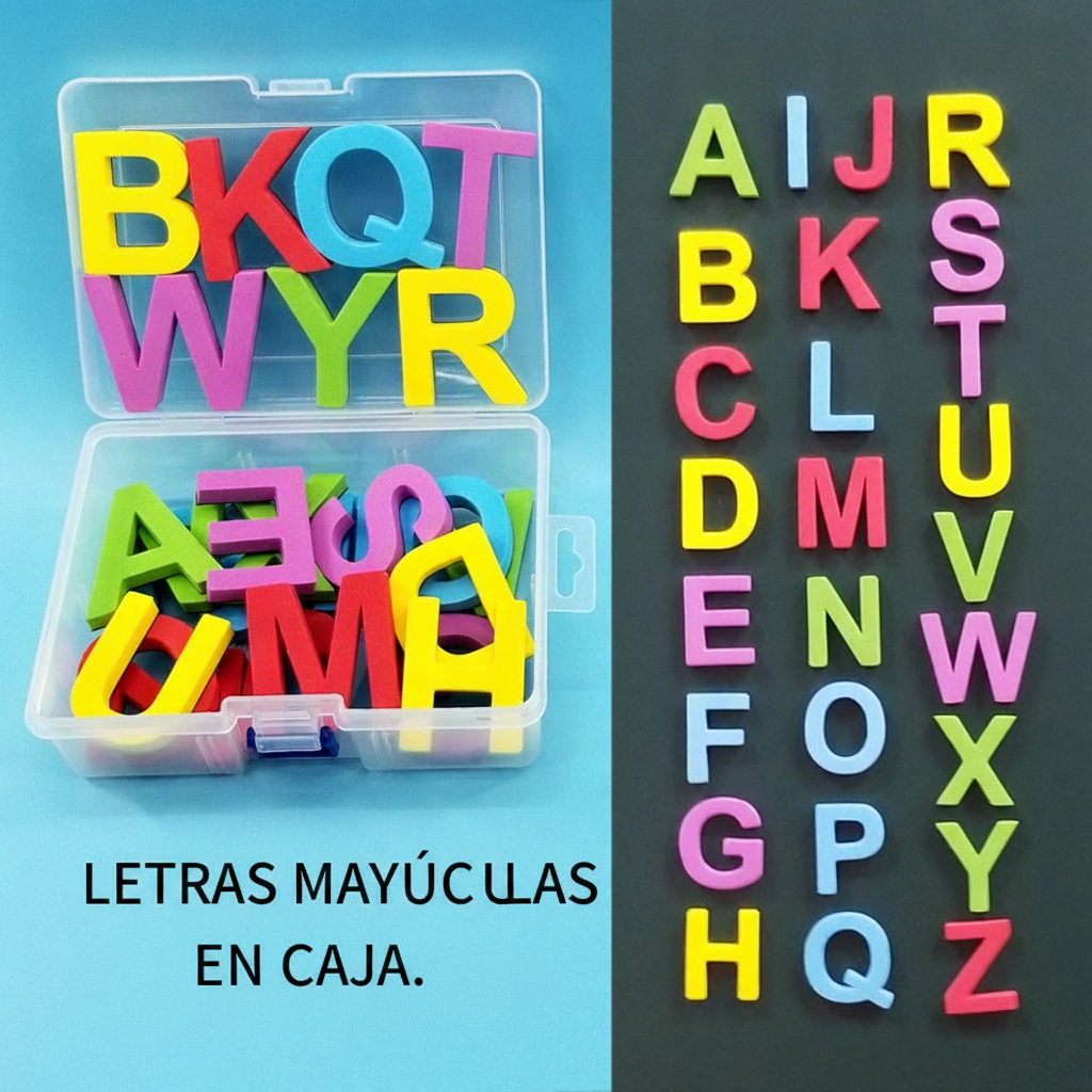 Letras y Números Magnéticos para Refrigerador Niños