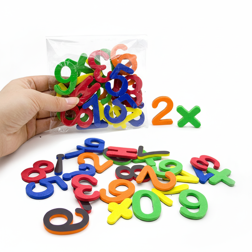 Letras y Números Magnéticos para Refrigerador Niños