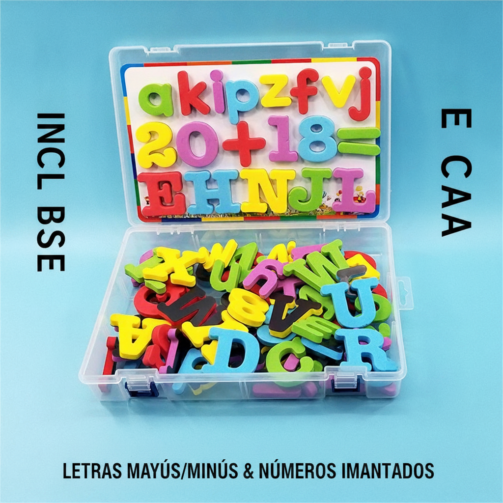 Letras y Números Magnéticos para Refrigerador Niños