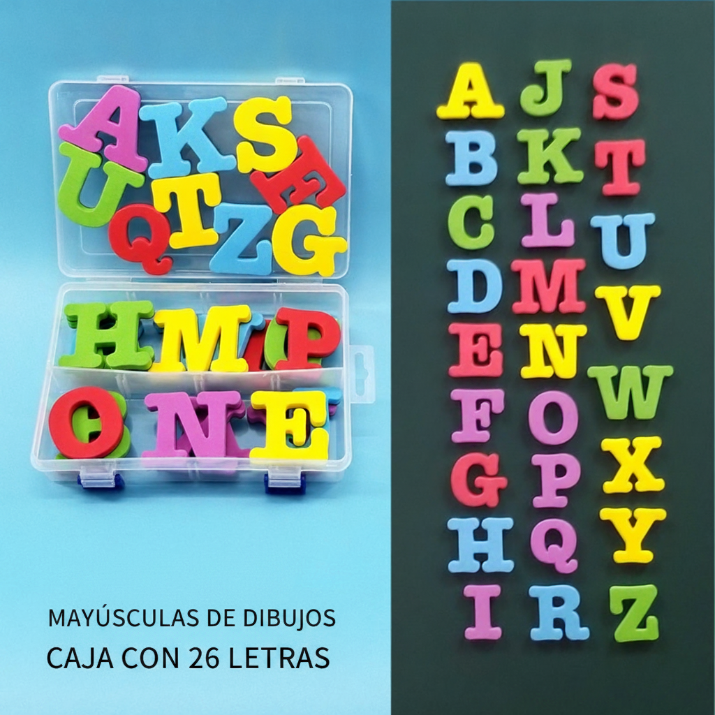 Letras y Números Magnéticos para Refrigerador Niños