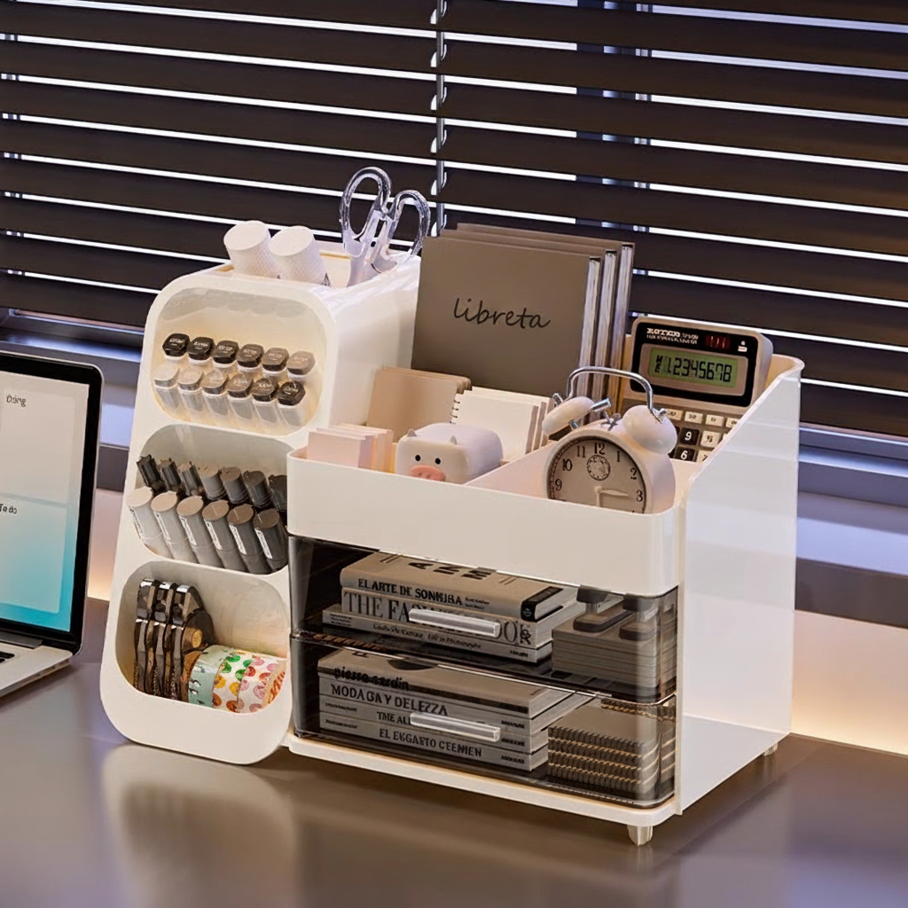 Organizador de escritorio con cajones estilo japonés - 2