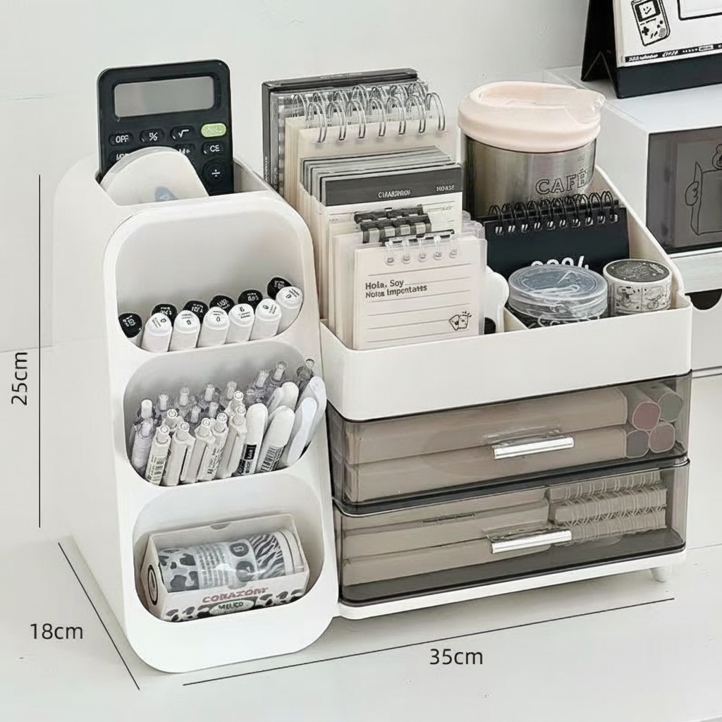 Organizador de escritorio con cajones estilo japonés - 5