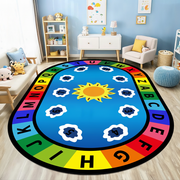 Tapete Infantil Oval para Sala y Cuarto de Juegos - 1