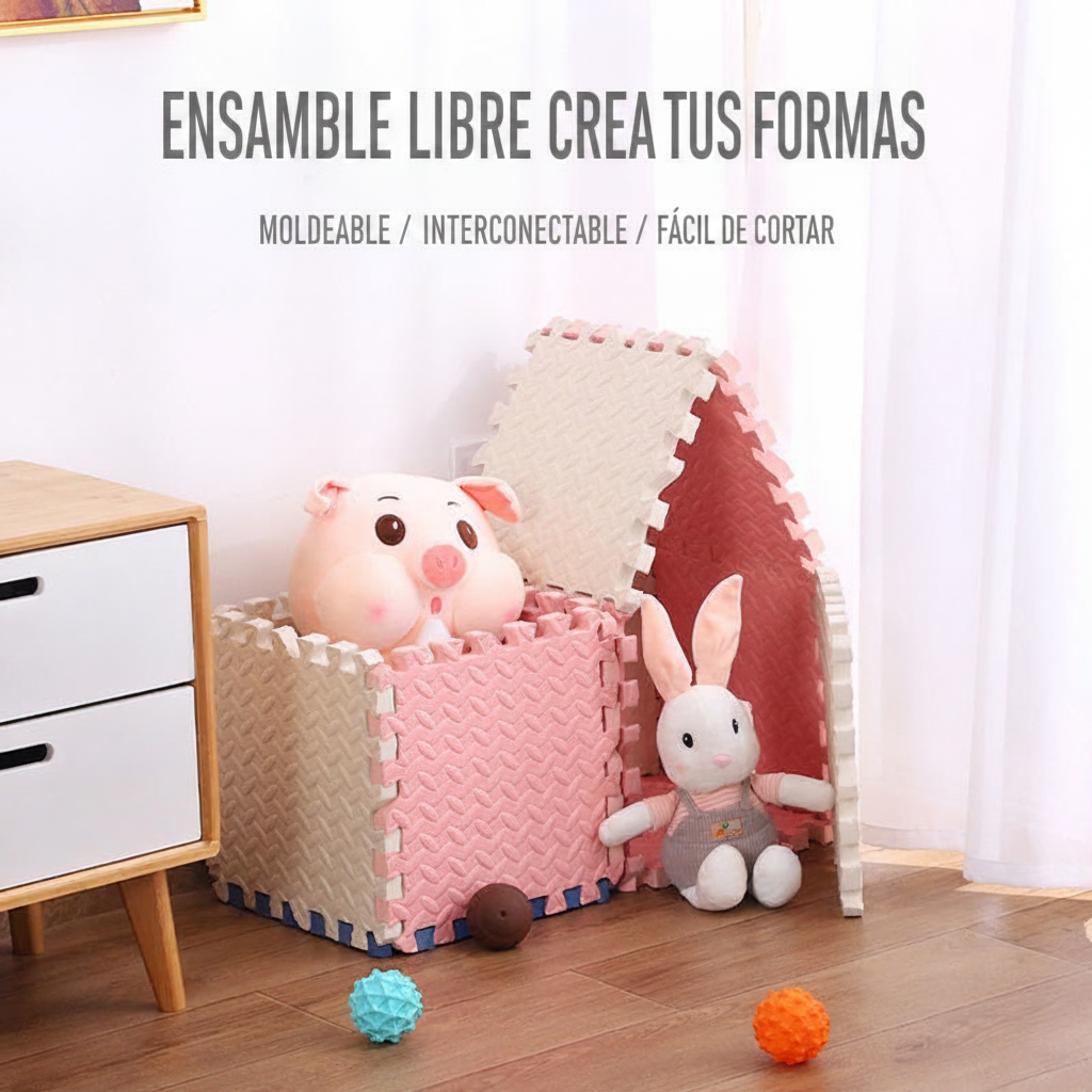 Tapete EVA ensamblable para bebés y niños antiderrapante - 2