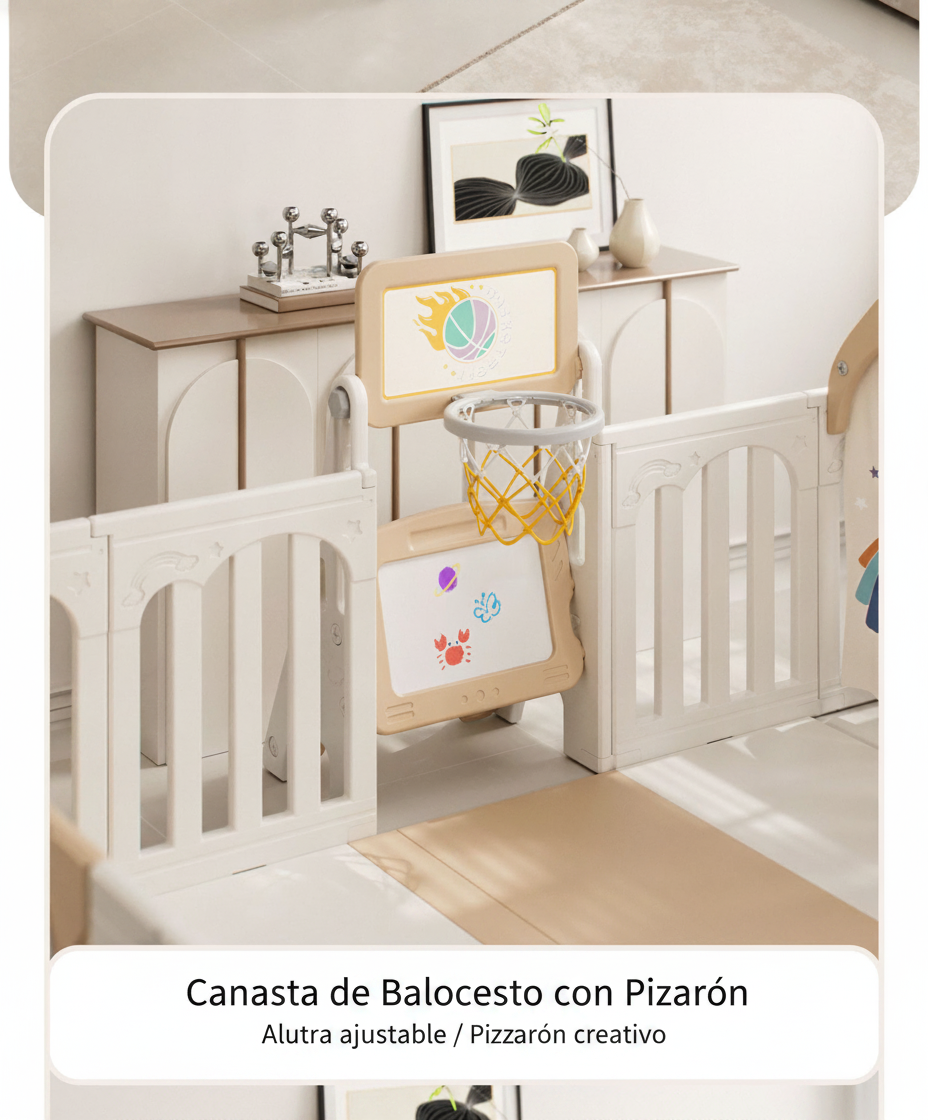 Corral de juego para bebé con tapete de gateo HDPE - 11