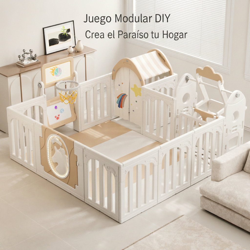 Corral de juego para bebé con tapete de gateo HDPE - 2