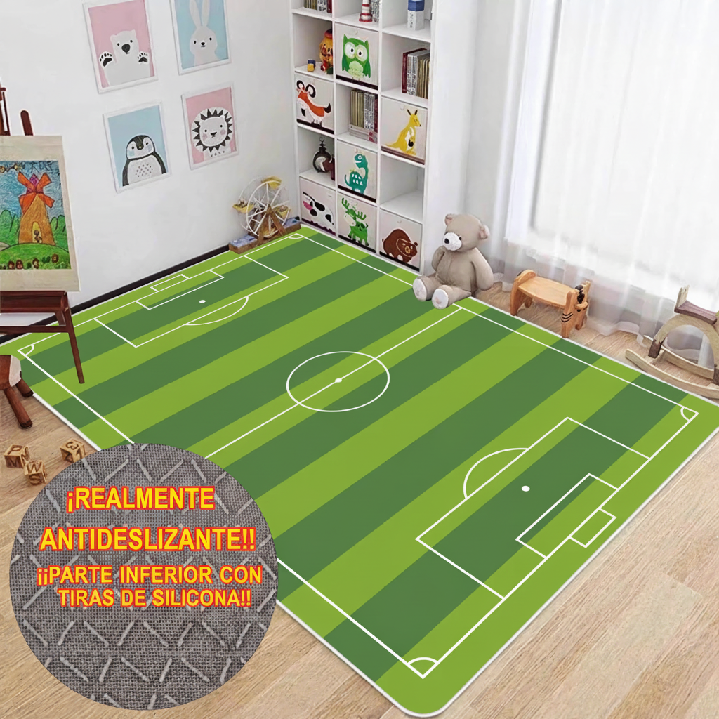 Tapete Infantil de Fútbol y Básquetbol para Sala - 1