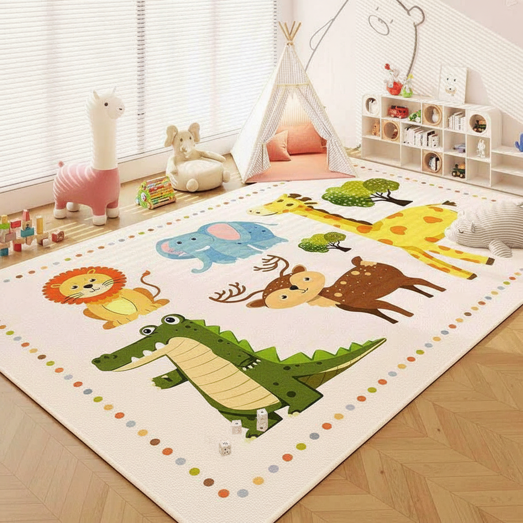 Tapete Infantil Lavable con Diseños Divertidos para Niños - 1