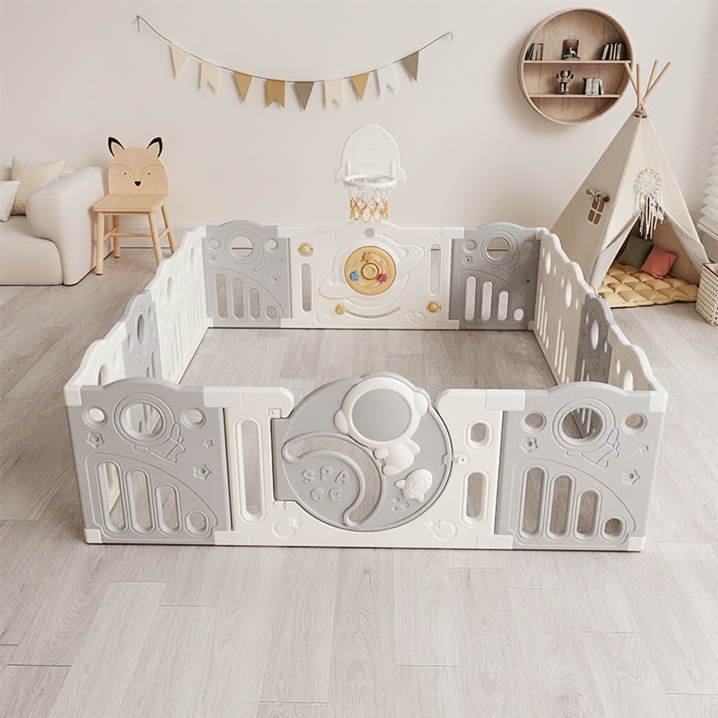 Corral de juego para bebé con accesorios - 2