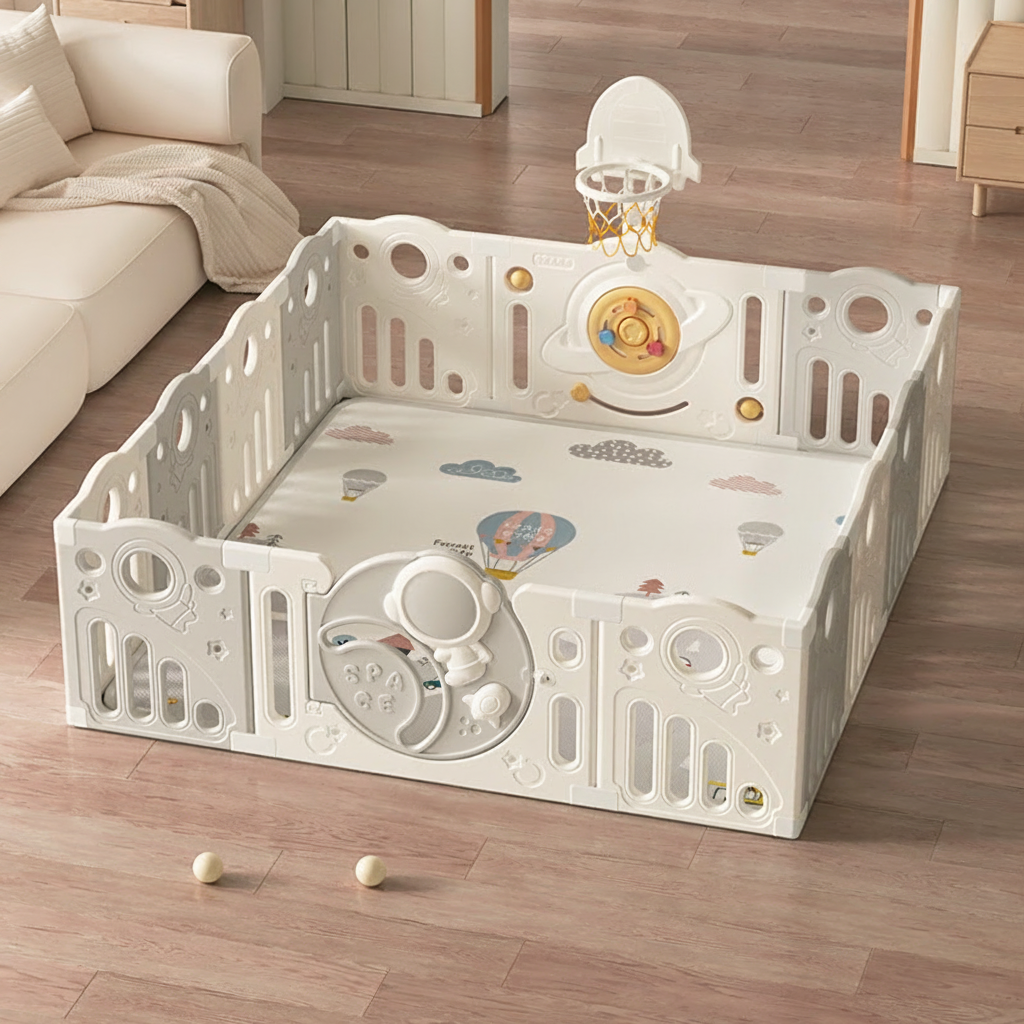 Corral de juego para bebé con accesorios - 7