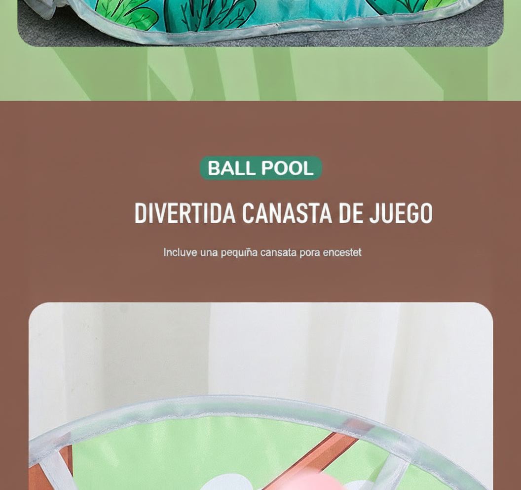 Alberca de pelotas plegable con tienda infantil - 9