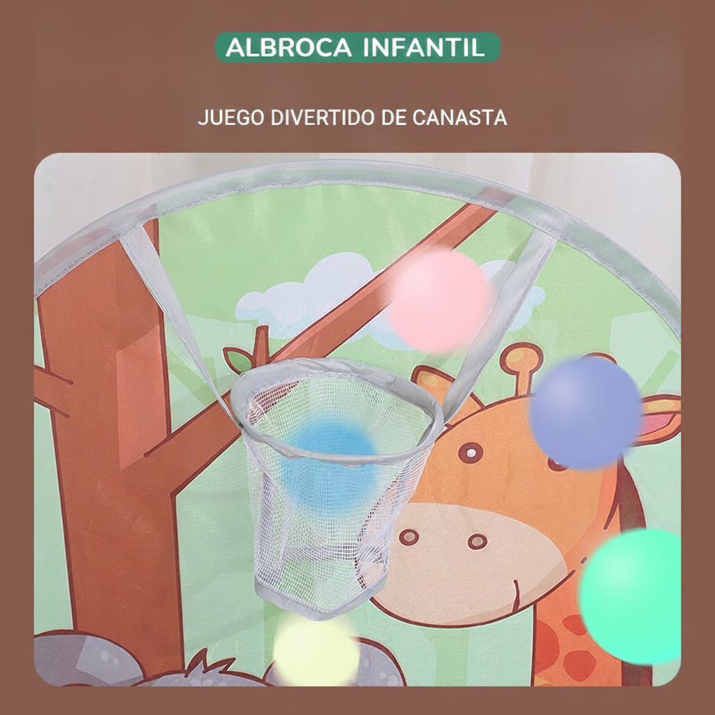 Alberca de pelotas plegable con tienda infantil - 2