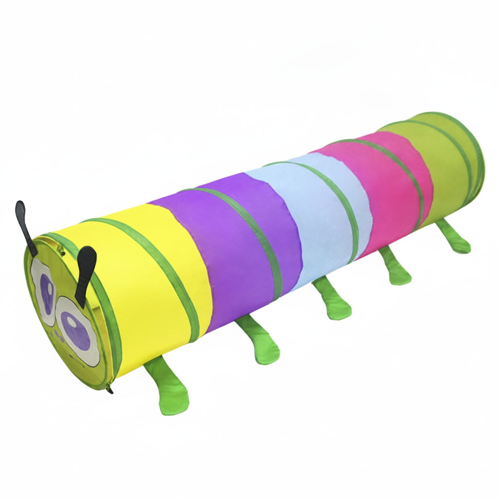 Túnel de gateo arcoíris plegable para niños - 3