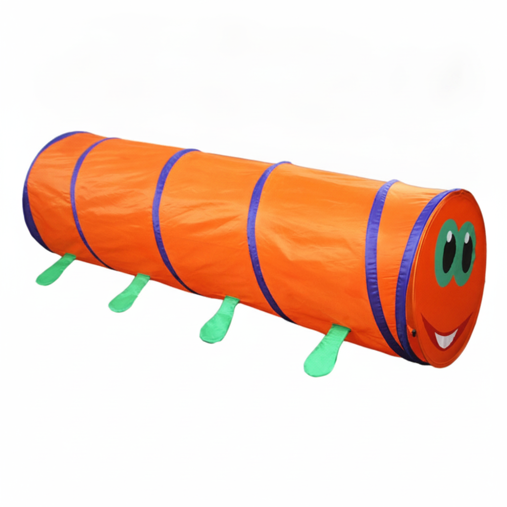 Túnel de gateo arcoíris plegable para niños - 5