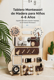 Tablero Montessori de Madera para Niños 4-6 Años - 1