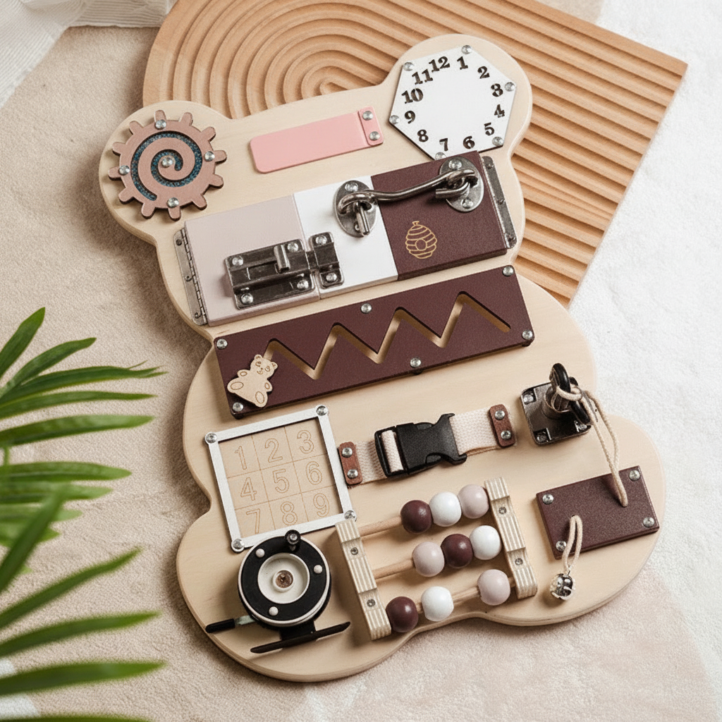 Tablero Montessori de Madera para Niños 4-6 Años - 3