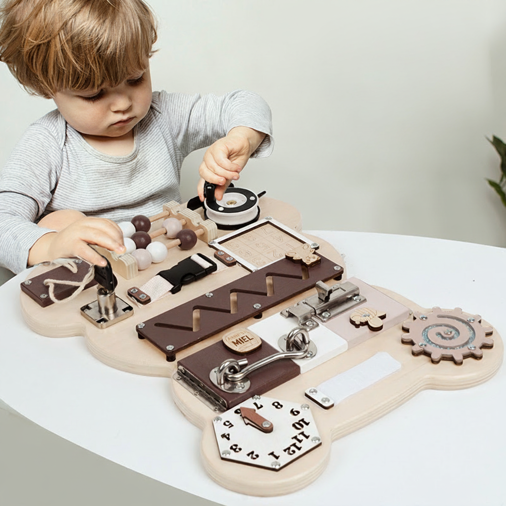 Tablero Montessori de Madera para Niños 4-6 Años - 5