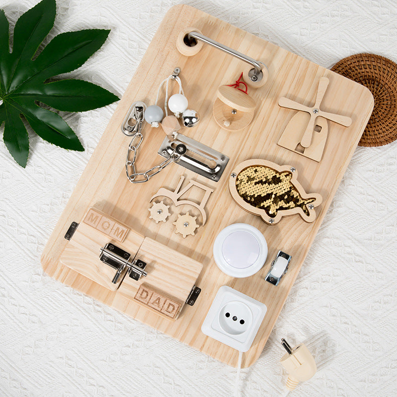 Tablero Montessori de Madera para Niños 4-6 Años