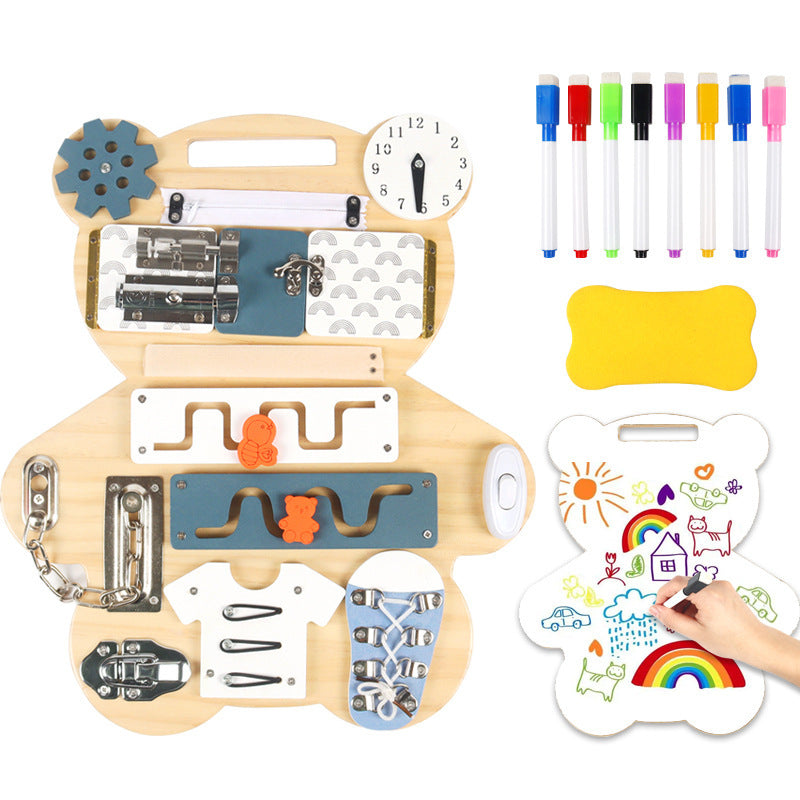 Tablero Montessori de Madera para Niños 4-6 Años