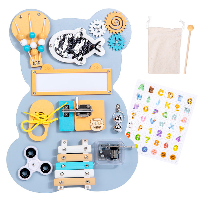 Tablero Montessori de Madera para Niños 4-6 Años