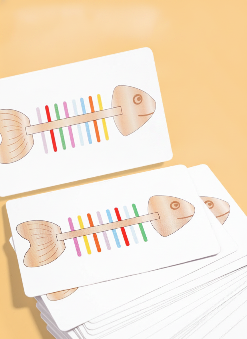 Juego Montessori de Espina de Pez para Colores - 10