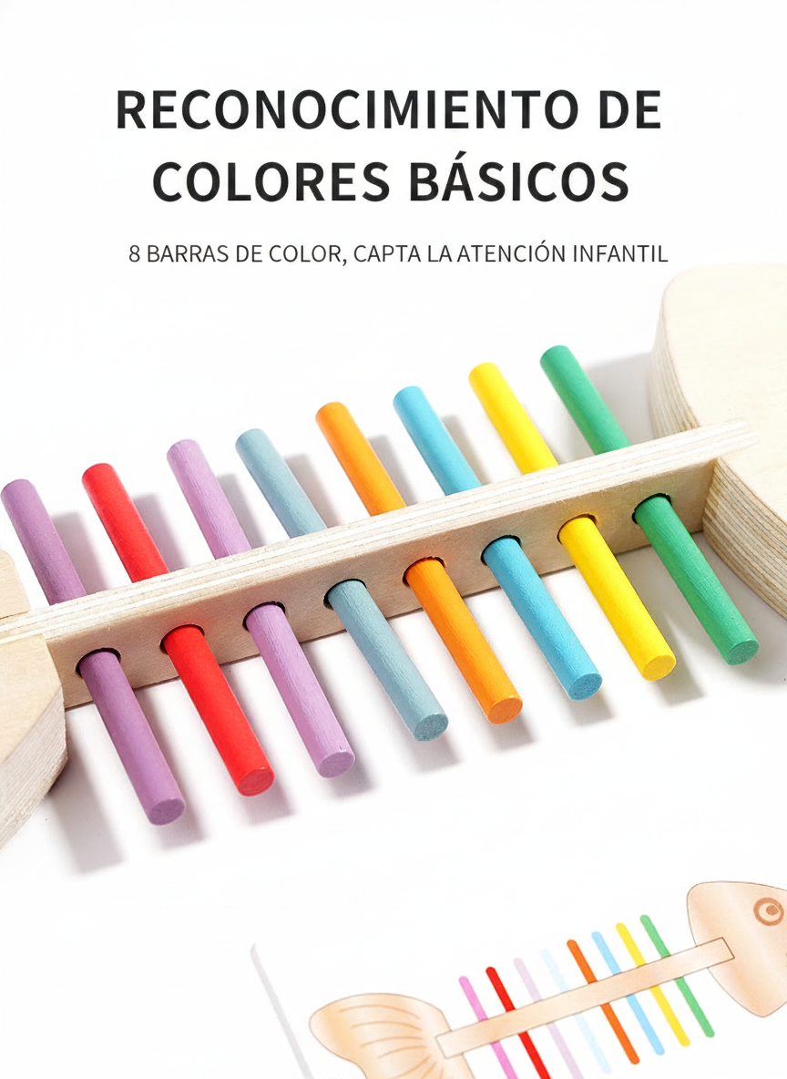 Juego Montessori de Espina de Pez para Colores - 11
