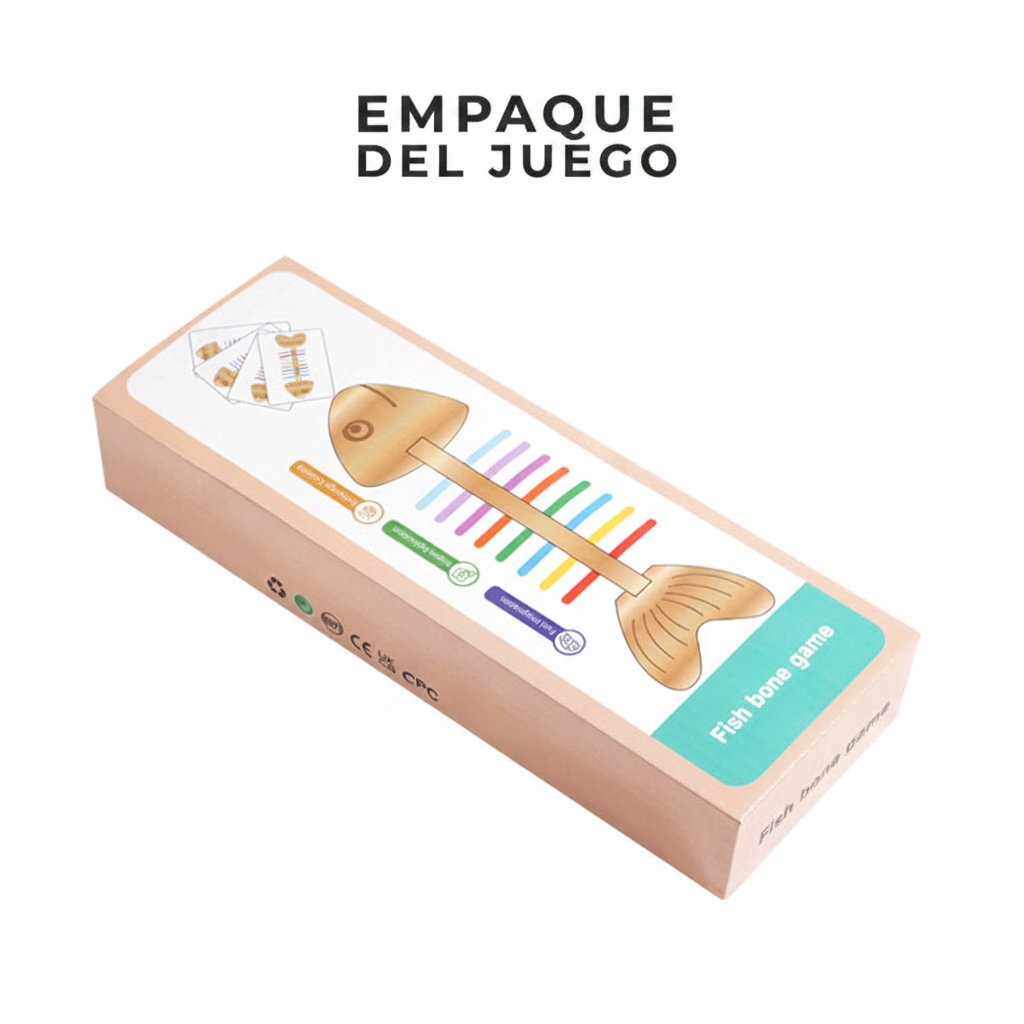 Juego Montessori de Espina de Pez para Colores - 6