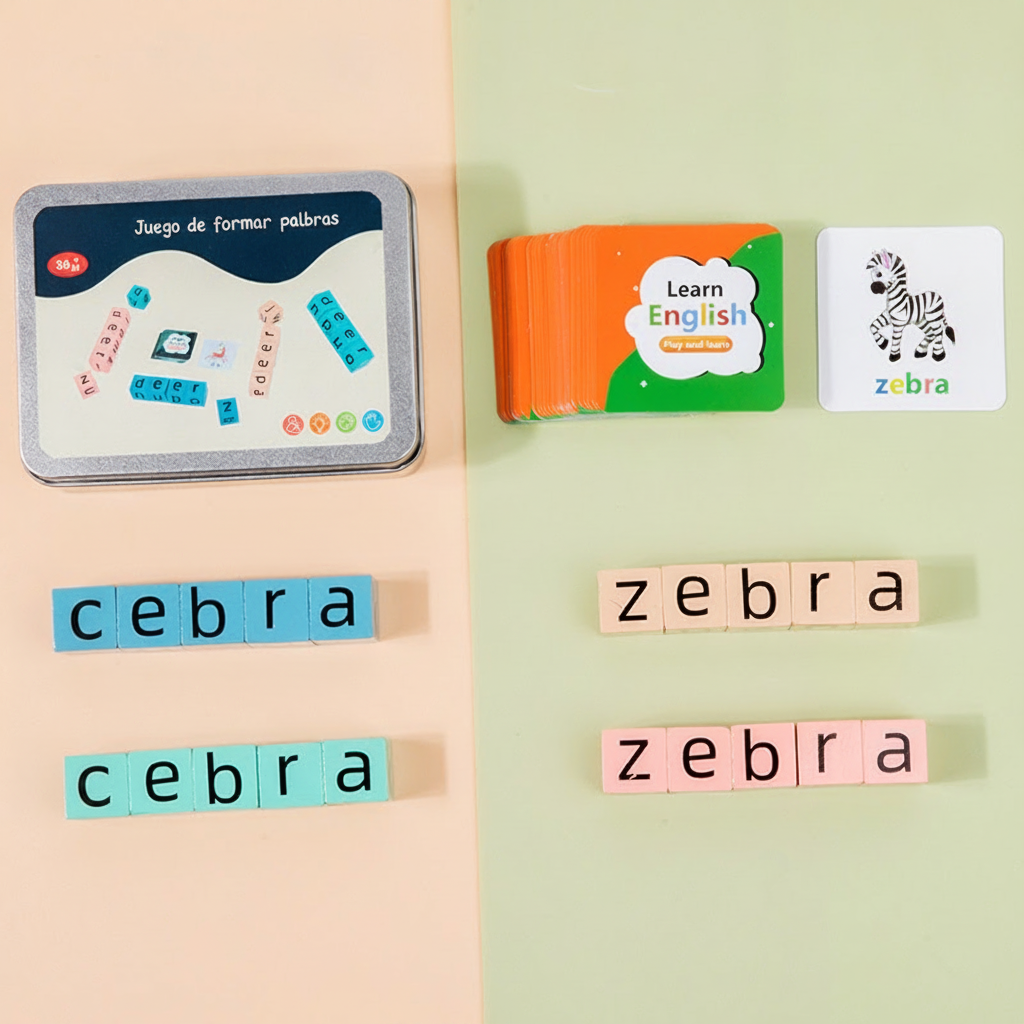 Bloques Montessori para aprender letras y palabras - 2