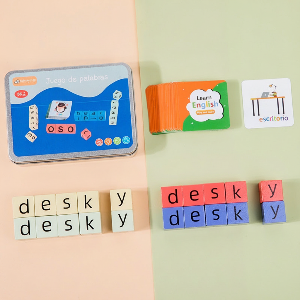Bloques Montessori para aprender letras y palabras - 3