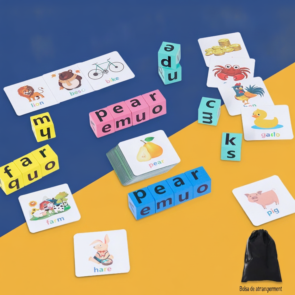 Bloques Montessori para aprender letras y palabras - 10