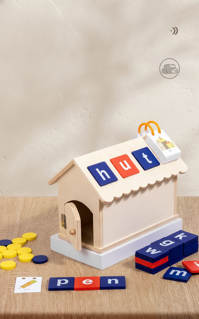 Bloques Montessori para aprender letras y palabras