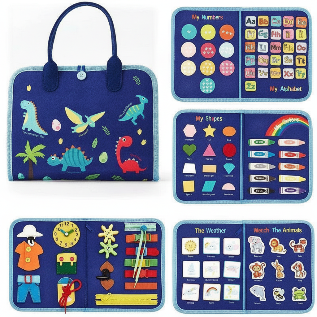 Tablero de Fieltro Montessori para Niños 3-6 Años - 4