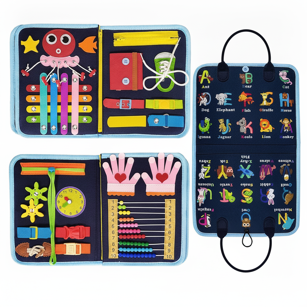 Tablero de Fieltro Montessori para Niños 3-6 Años - 5