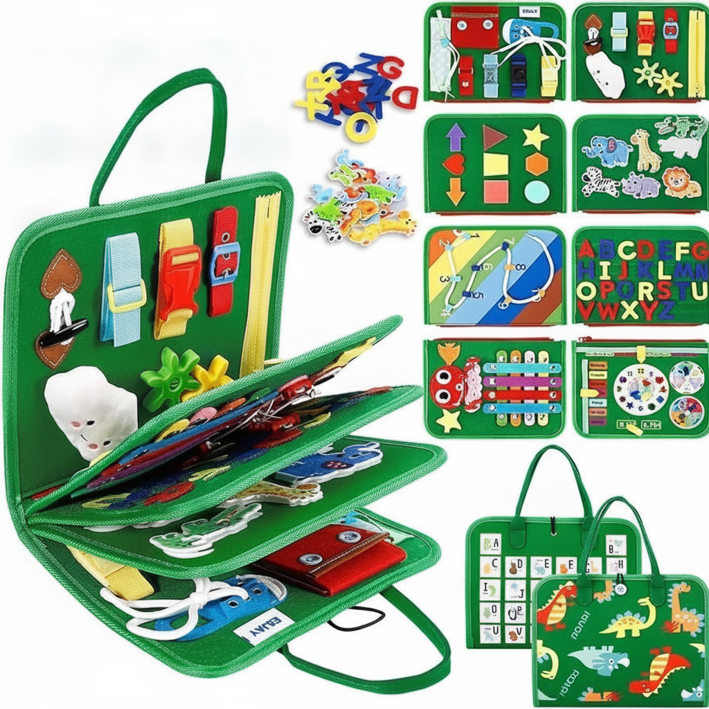 Tablero de Fieltro Montessori para Niños 3-6 Años - 9