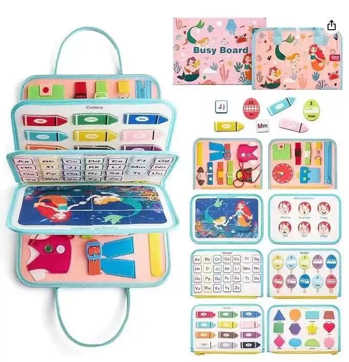 Tablero de Fieltro Montessori para Niños 3-6 Años