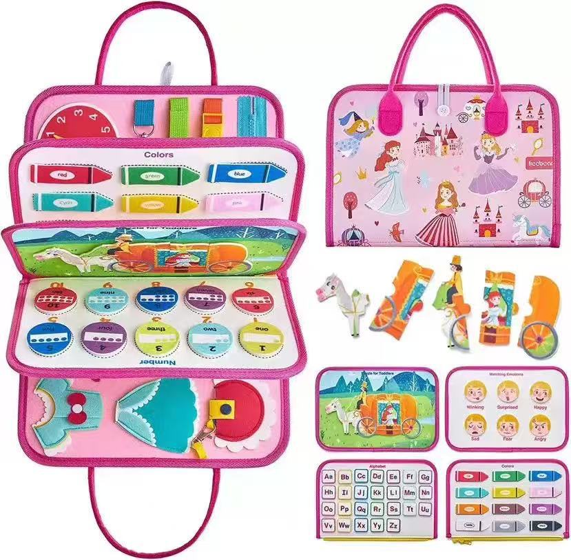 Tablero de Fieltro Montessori para Niños 3-6 Años