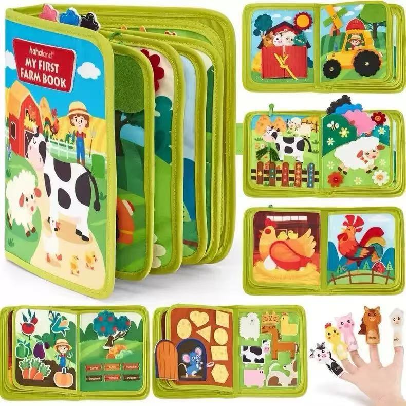 Tablero de Fieltro Montessori para Niños 3-6 Años