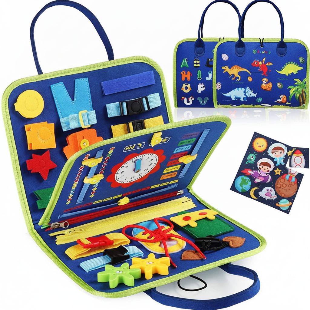 Tablero de Fieltro Montessori para Niños 3-6 Años