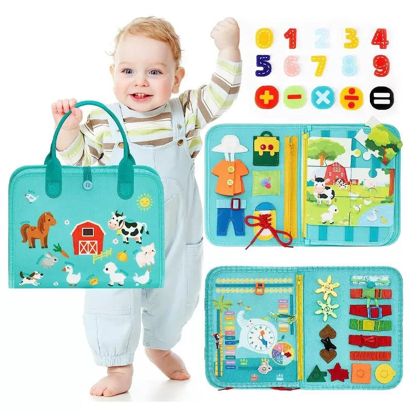 Tablero de Fieltro Montessori para Niños 3-6 Años