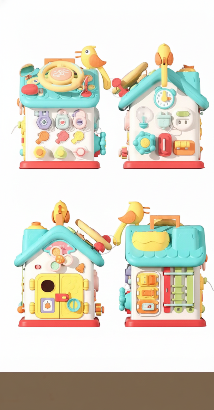 Casa Ocupada Montessori para Bebés 6 Caras - 8
