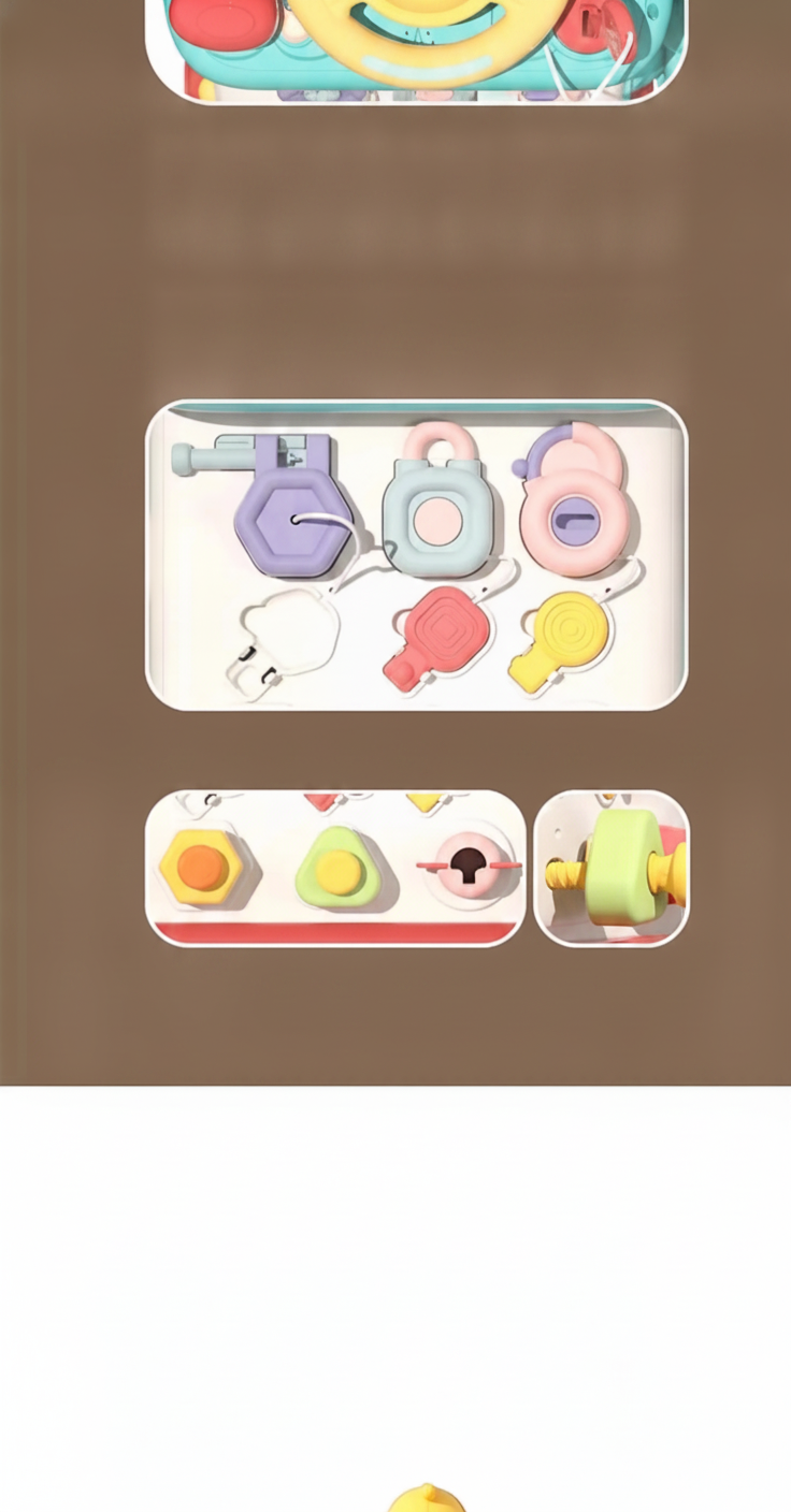 Casa Ocupada Montessori para Bebés 6 Caras - 10