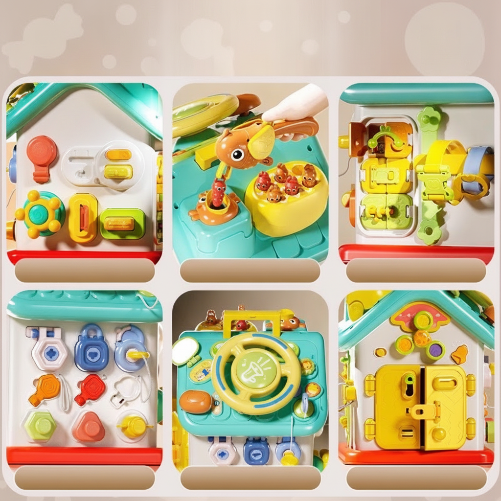 Casa Ocupada Montessori para Bebés 6 Caras - 3